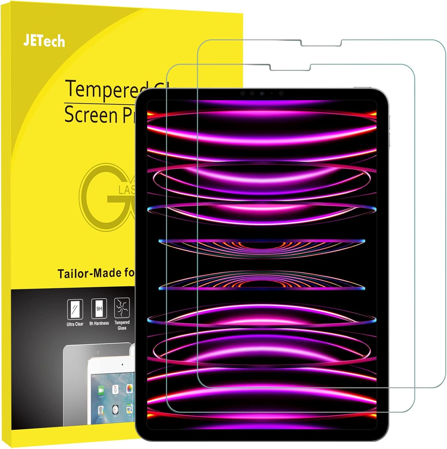 Thumbnail 6 de JETech Screen Protector for iPad 2-Pack