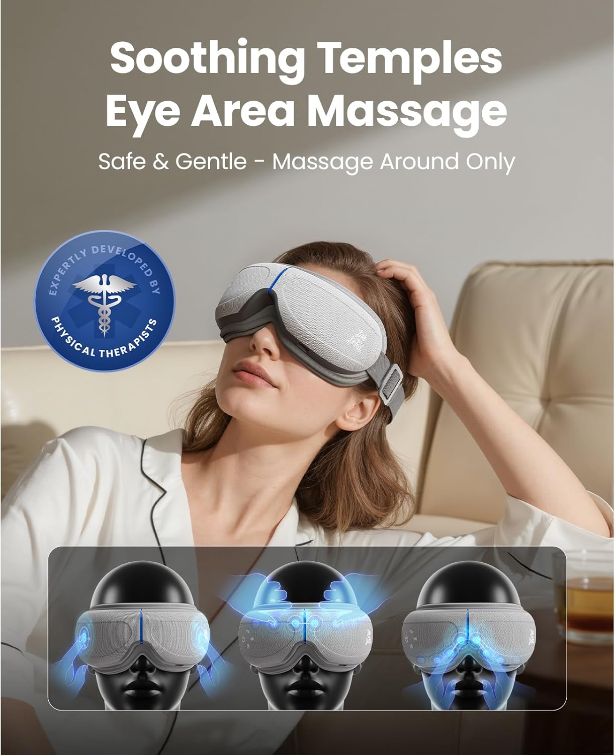 Thumbnail 2 de BOB AND BRAD Eye Massager with Heat and Cooling — EyeOasis 2 for Dry Eyes, Migraine Relief, and Sleep Support