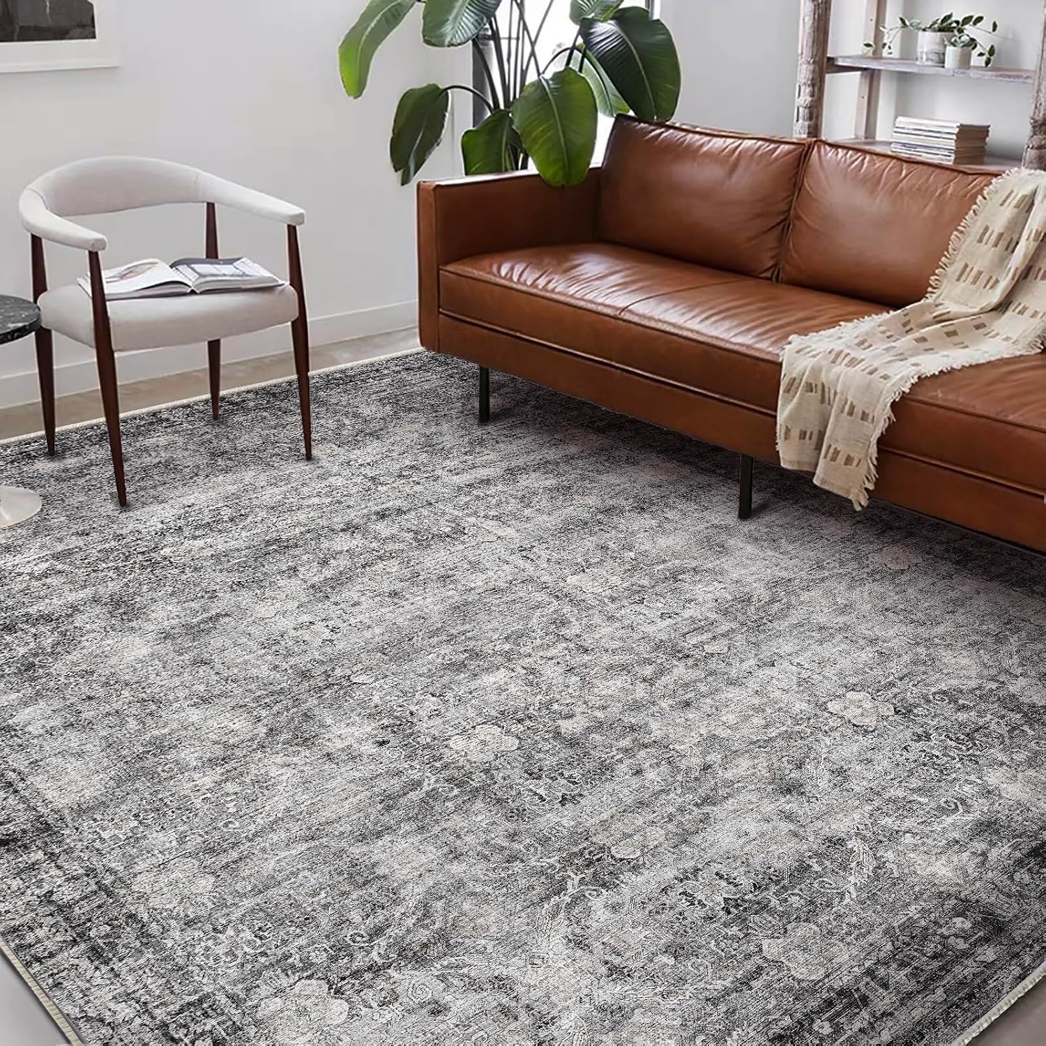 Detalle 2 de CHAMPLANT Washable Area Rug 8'x10' Retro Boho