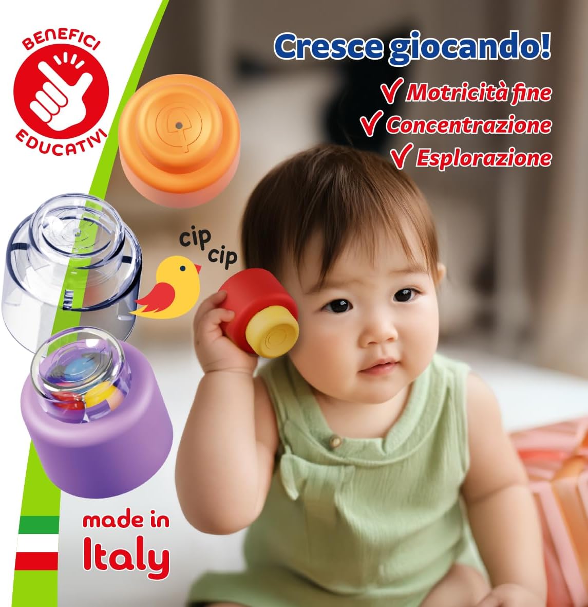 Thumbnail 6 de Quercetti Momy Soft Sensory Blocks: 8 blocchi sensoriali morbidi per stimolare 6–36 mesi