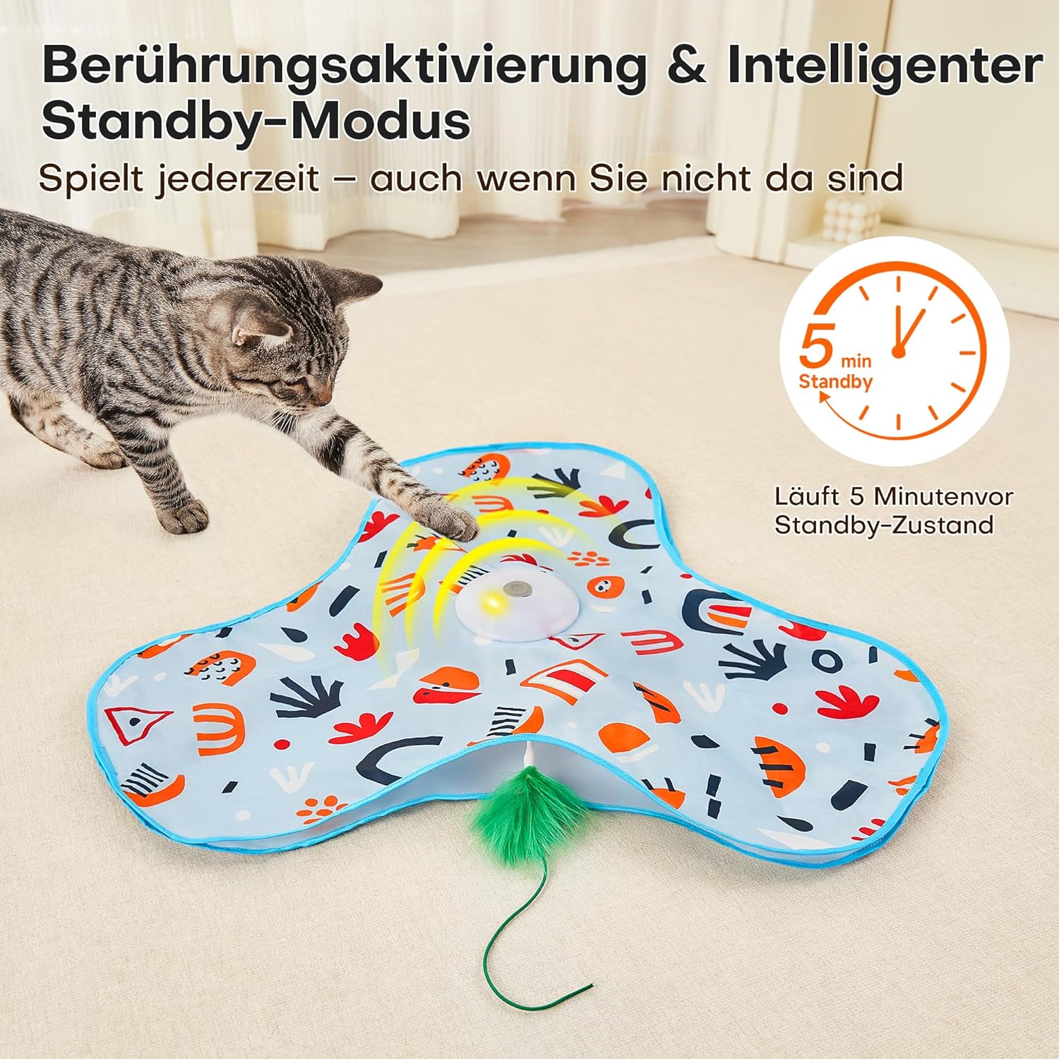 Thumbnail 3 de Potaroma Interaktives Katzenspielzeug 2 Stunden 🐱