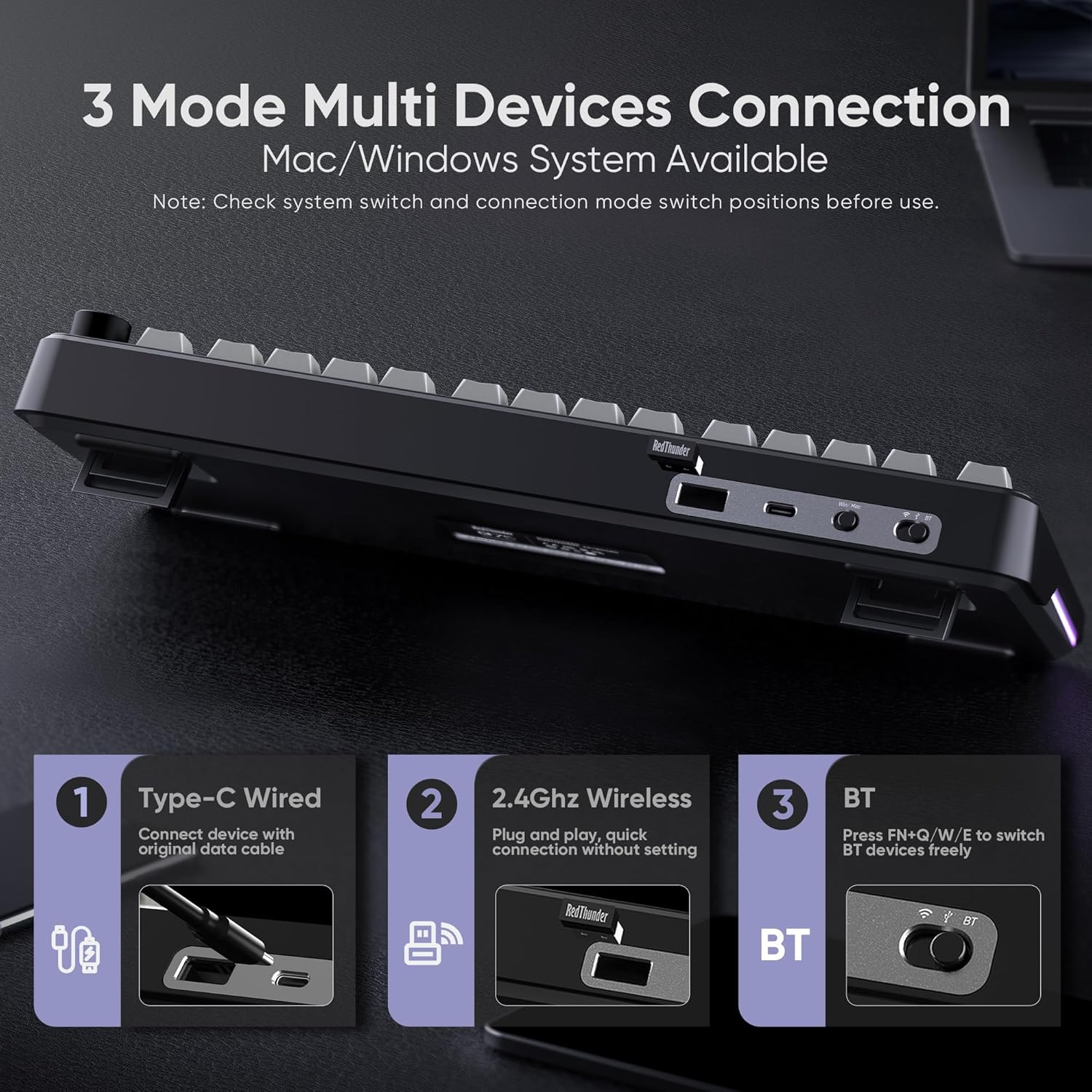 Thumbnail 3 de RedThunder K75 Wireless Mechanical Keyboard