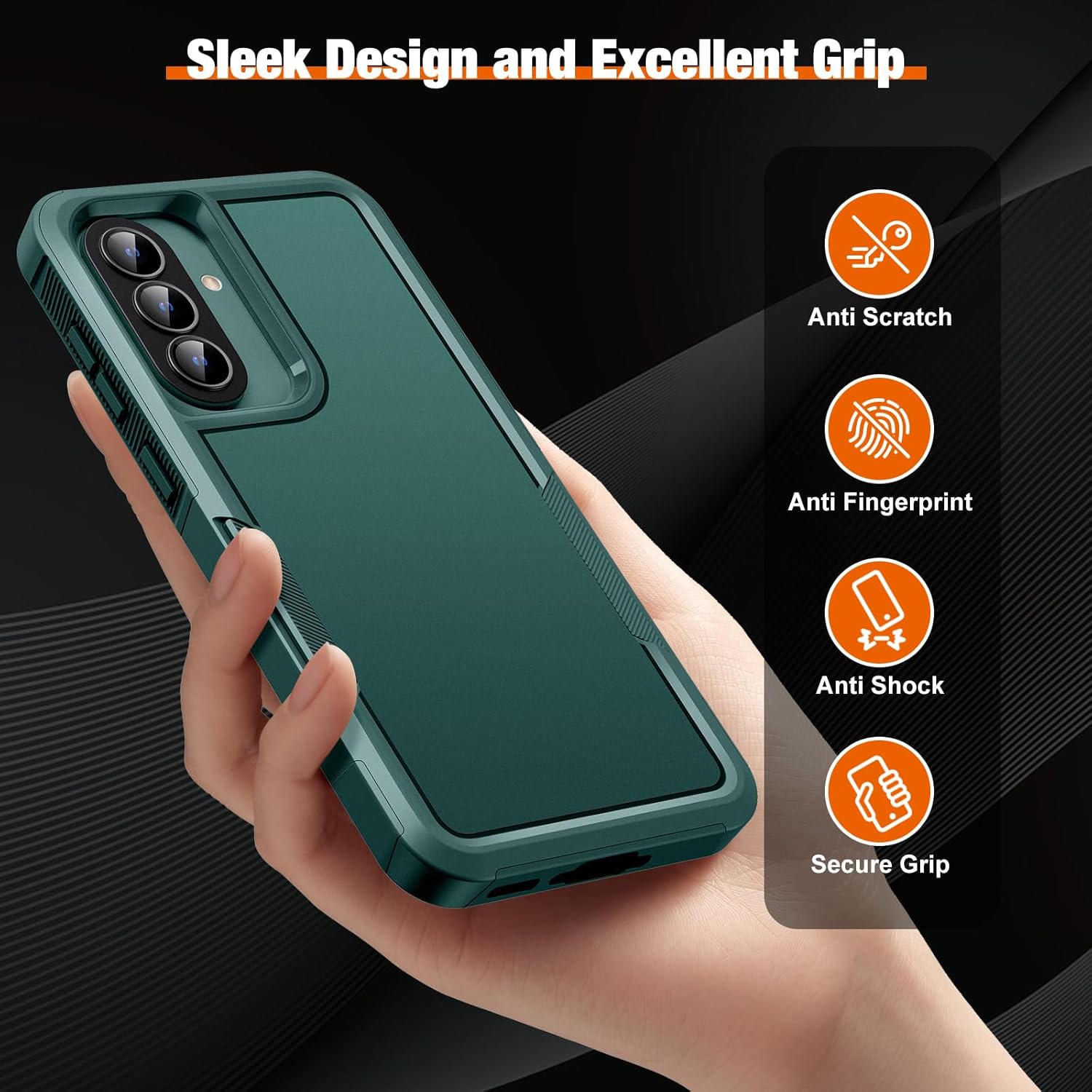 Thumbnail 4 de UITUIM Military-Grade Case for Samsung Galaxy A37 5G with Glass Screen Protector