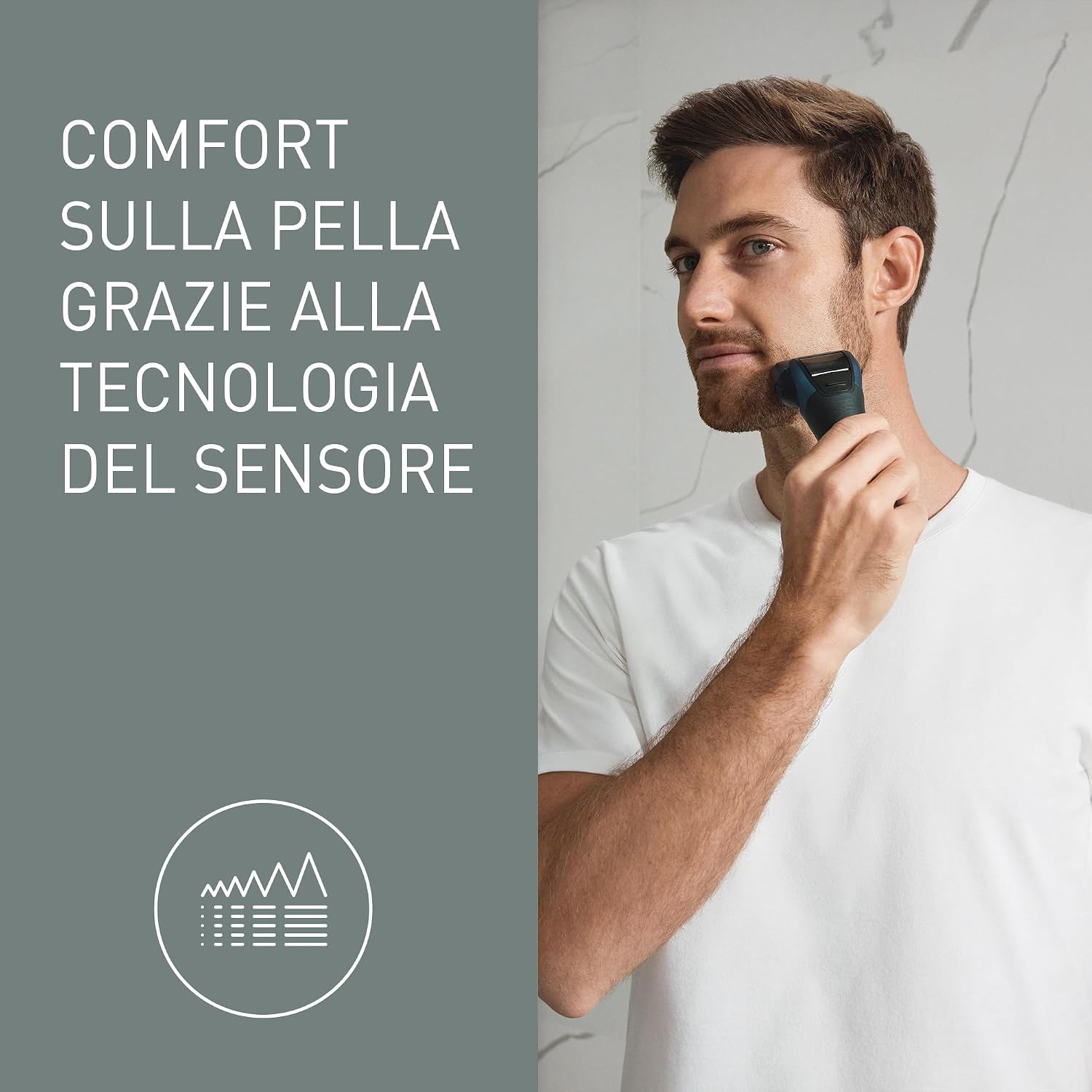 Thumbnail 3 de Panasonic Series 700 ES-ALT4B rasoio elettrico da uomo Wet & Dry con 3 lame e sensore barba