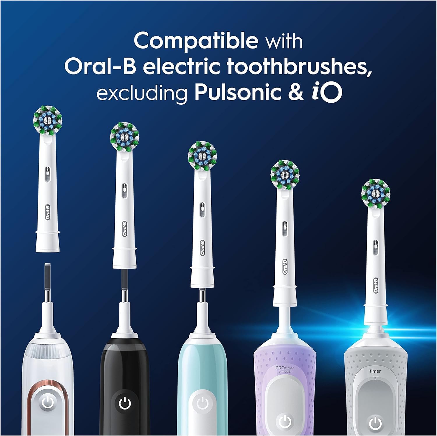 Thumbnail 5 de Oral-B Pro Cross Action Original Electric Toothbrush Head (X-Shape & 16° Angled Bristles) – Pack of 16