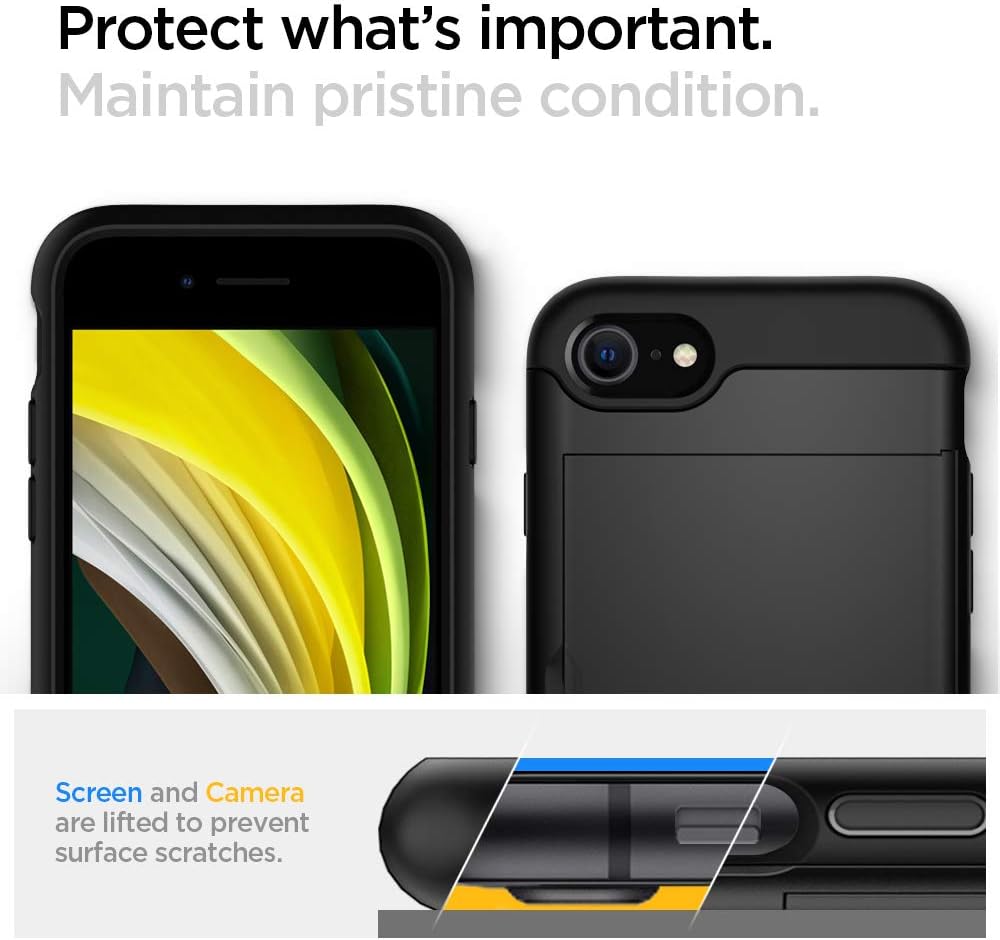 Thumbnail 5 de Spigen Slim Armor CS pour iPhone SE (2022) - coque noire