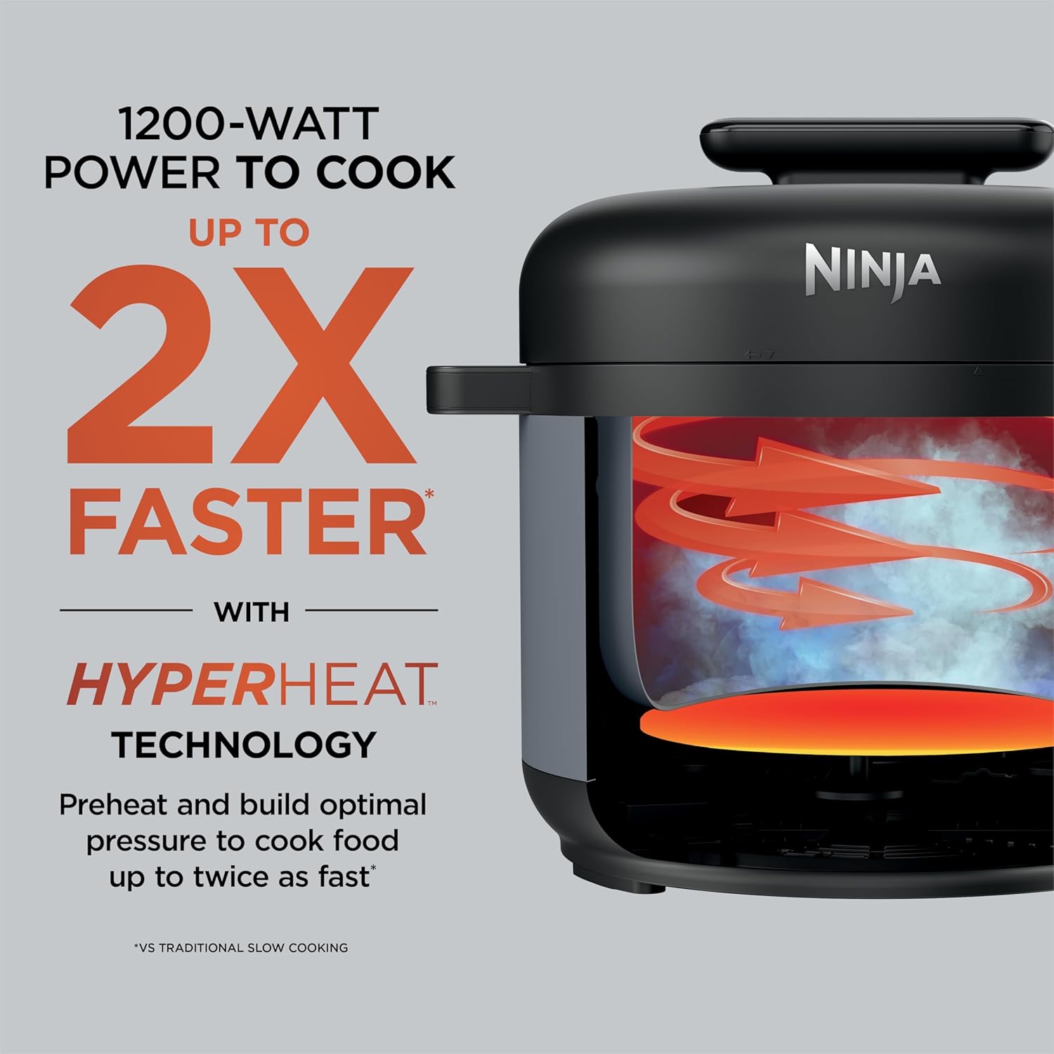 Detalle de Ninja HyperHeat 9-in-1 Electric Pressure Cooker (6.5 Qt) — PC201SP