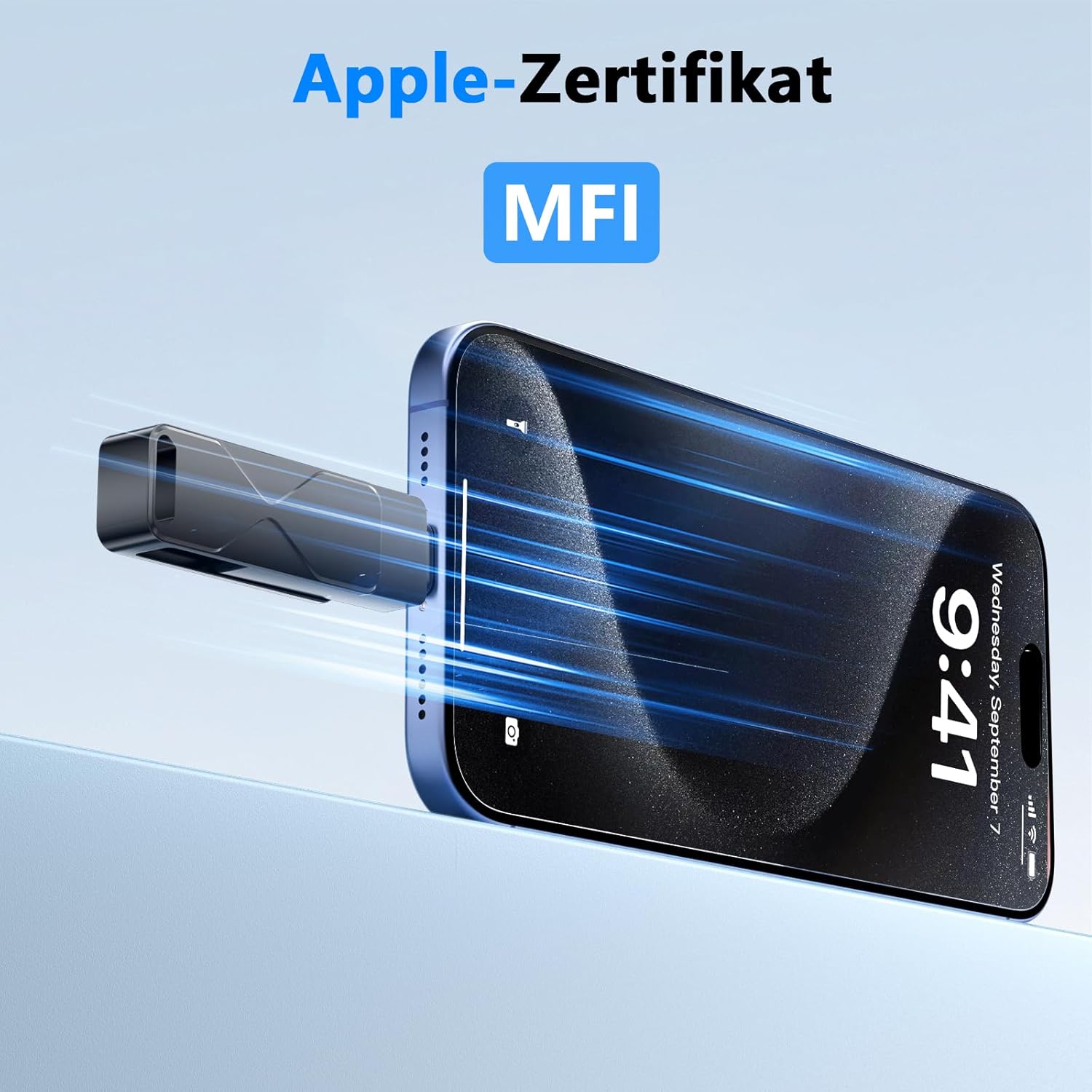 Detalle de USB-Stick für iPhone 512GB: MFi-zertifiziert, Lightning 3-in-1 externes Speichern