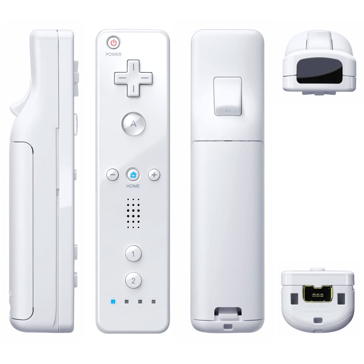 Thumbnail 6 de TIANHOO Remote Controller for Wii & Wii U (2-Pack, White) with Silicone Case & Wrist Strap