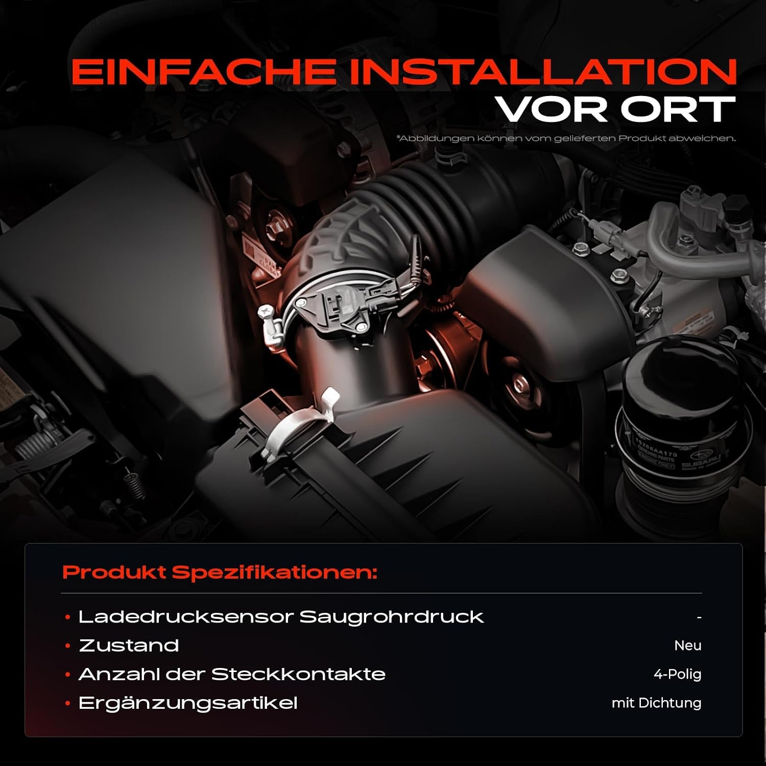 Detalle 2 de Frankberg Ladedrucksensor PE0218211 4‑Pol
