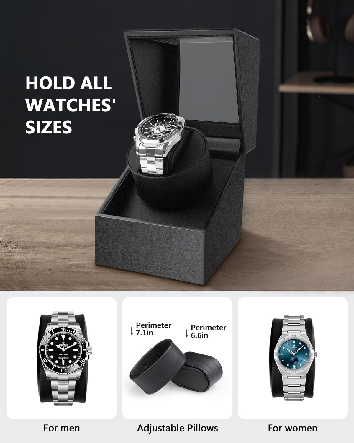 Detalle 2 de LOS GATOS Uhrenbeweger 1 Uhr Automatikuhren für Automatikuhren ⌚?
