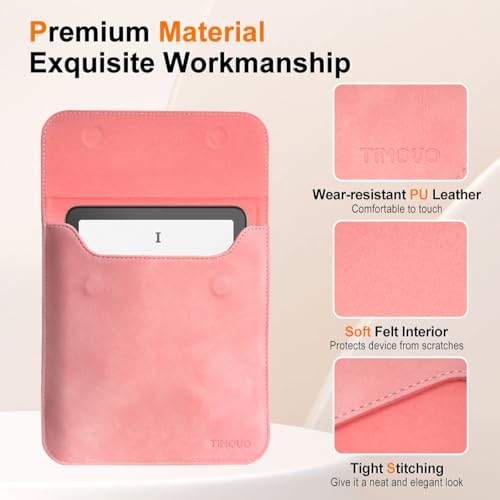 Detalle de TiMOVO 6.8-7" Protective eReader Sleeve, Pink