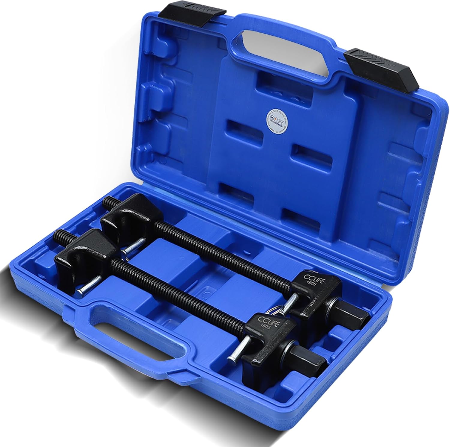 Detalle de CCLIFE 1605 professionele veerspannerset, 2 stuks, spanbereik tot 300 mm