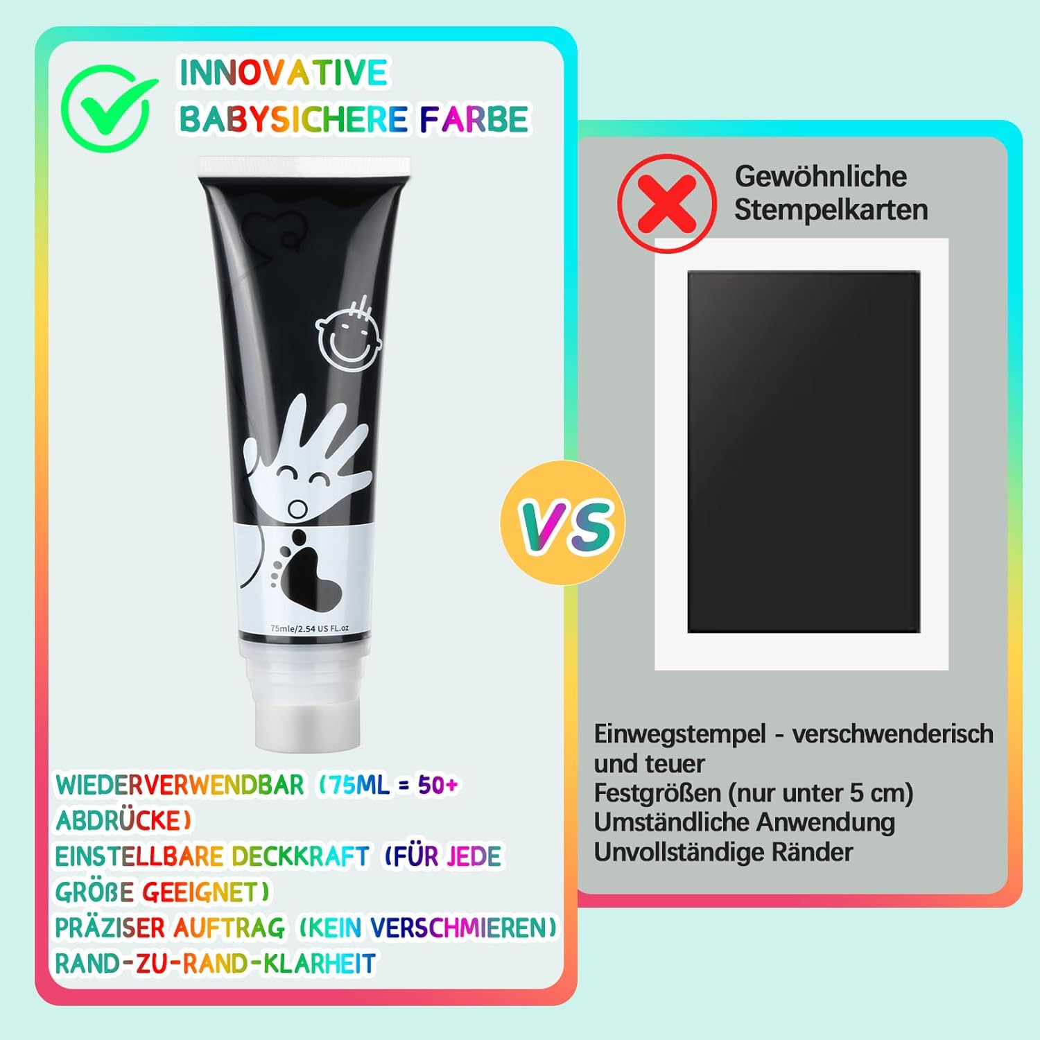 Detalle 2 de TOGOU2S Fußabdruck Farbe 75ml 🎨