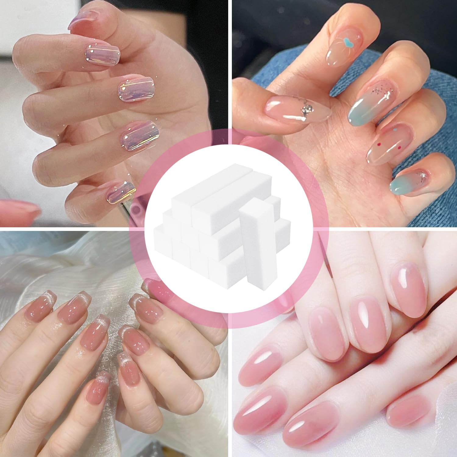 Thumbnail 5 de iCovalescent 10 Pezzi Buffer Unghie Blocco: Kit professionale in spugna per manicure e gel