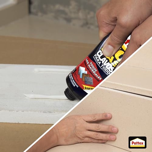 Detalle 2 de Pattex No Más Clavos Para Todo HighTack: adhesivo de montaje resistente para superficies húmedas y extremos de temperatura