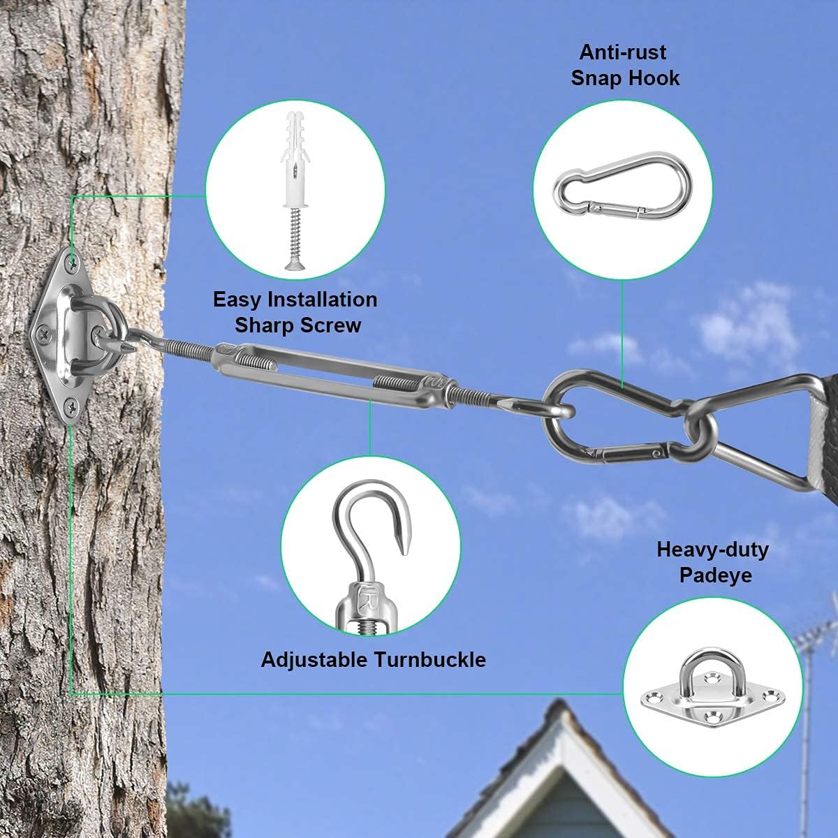 Thumbnail 4 de Morzejar M6 sun shade sail fixing kit