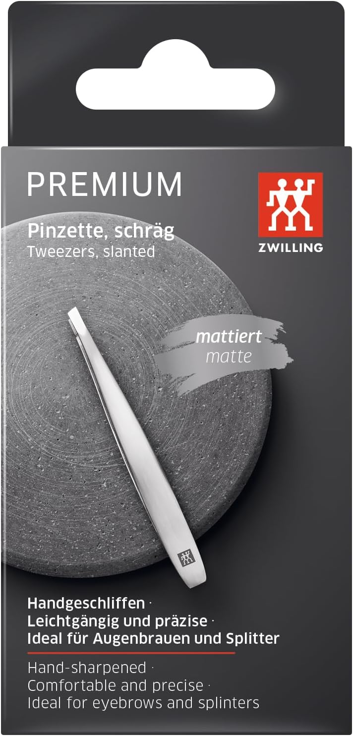 Thumbnail 5 de ZWILLING Pinzetta angolata premium argento da 90 mm per sopracciglia e schegge