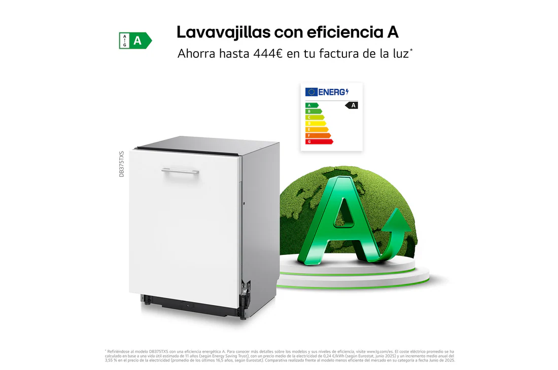 Thumbnail 4 de LG DB375TXS Outlet lavavajillas integrable A, QuadWash Steam