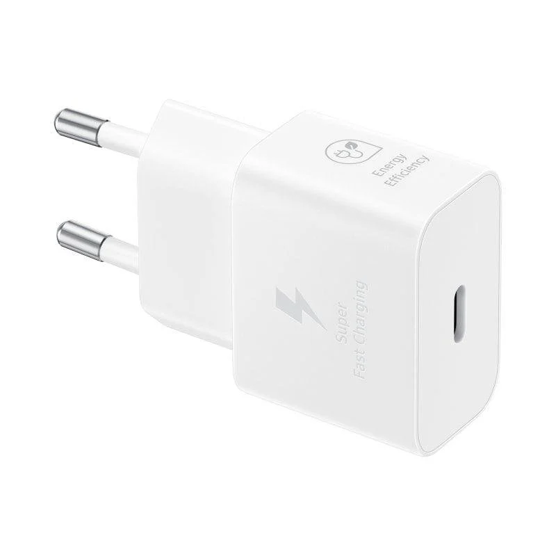 Detalle de Samsung EP-T2510NWEGWW cargador USB-C de 25 W blanco con PPS