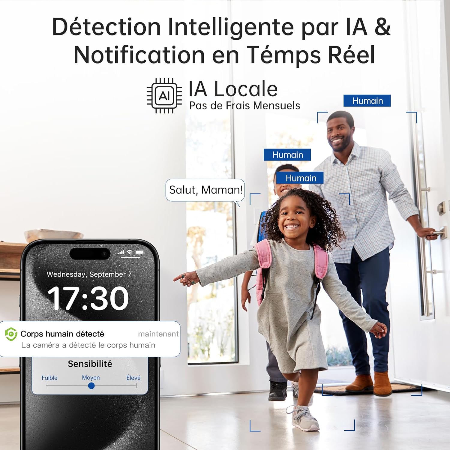 Thumbnail 4 de SYMYNELEC 2K 4MP Caméra de surveillance 360°