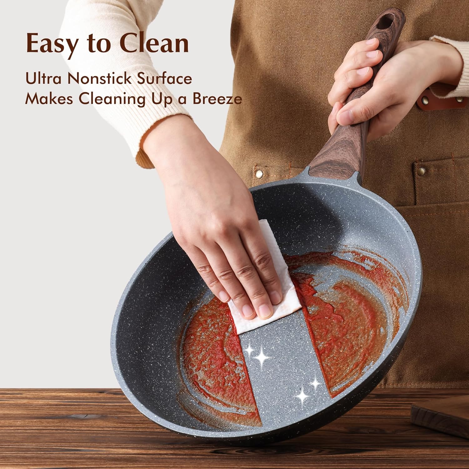 Detalle de SENSARTE Nonstick Frying Pan 12.5 Inch