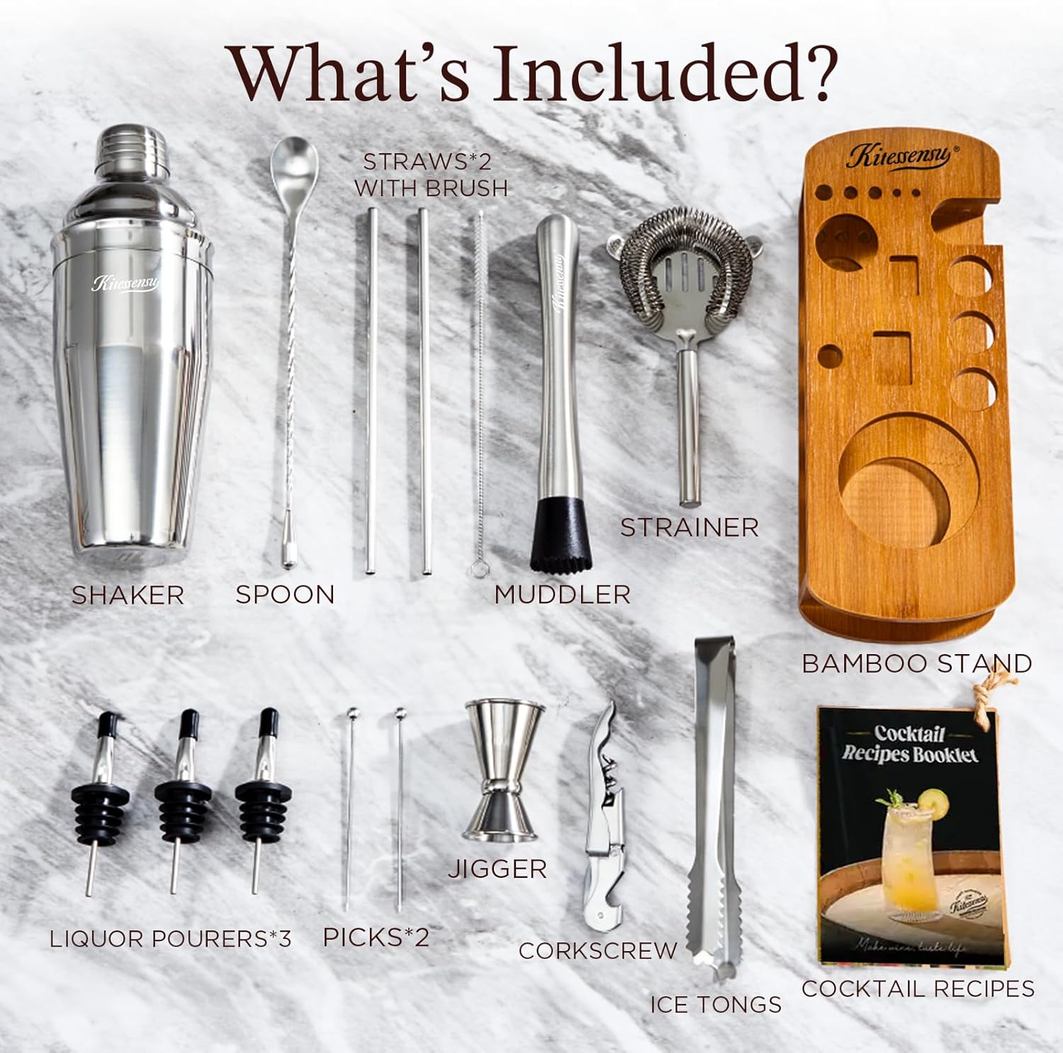 Thumbnail 1 de KITESSENSU Cocktail Shaker Set 🍸