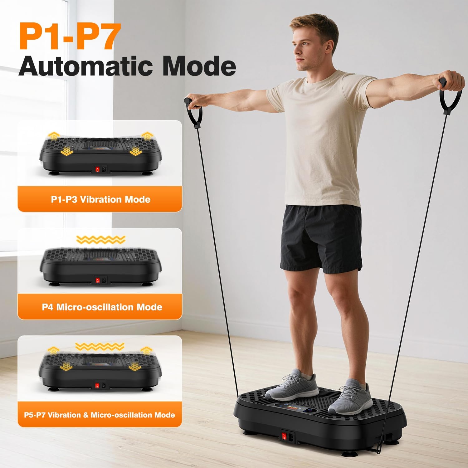 Thumbnail 5 de Taevno 3D Dual Motor Vibration Plate with 199 Speeds and App Control