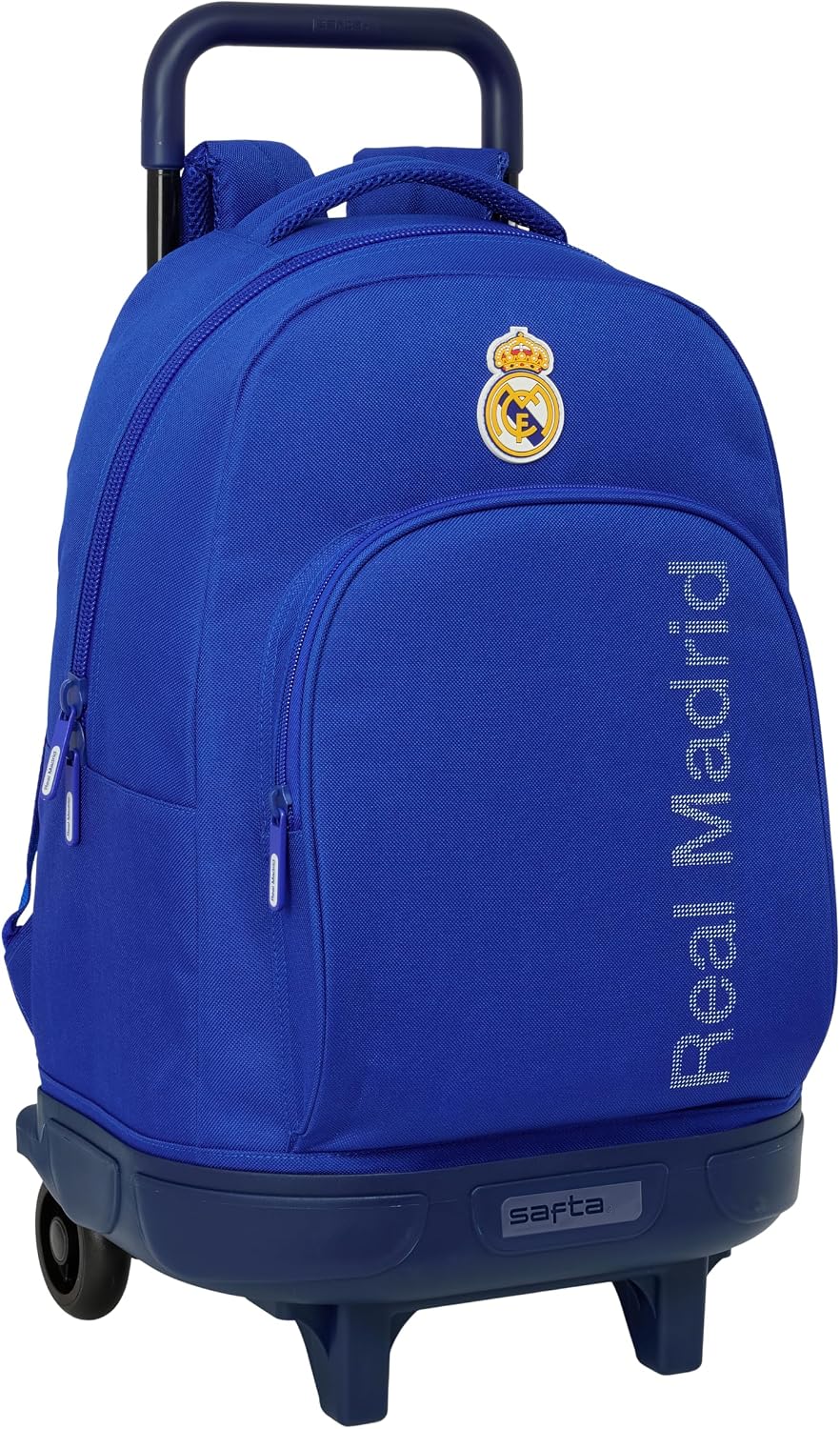 Detalle de REAL MADRID - Mochila Grande con Ruedas de Safta: cómoda, resistente y versátil