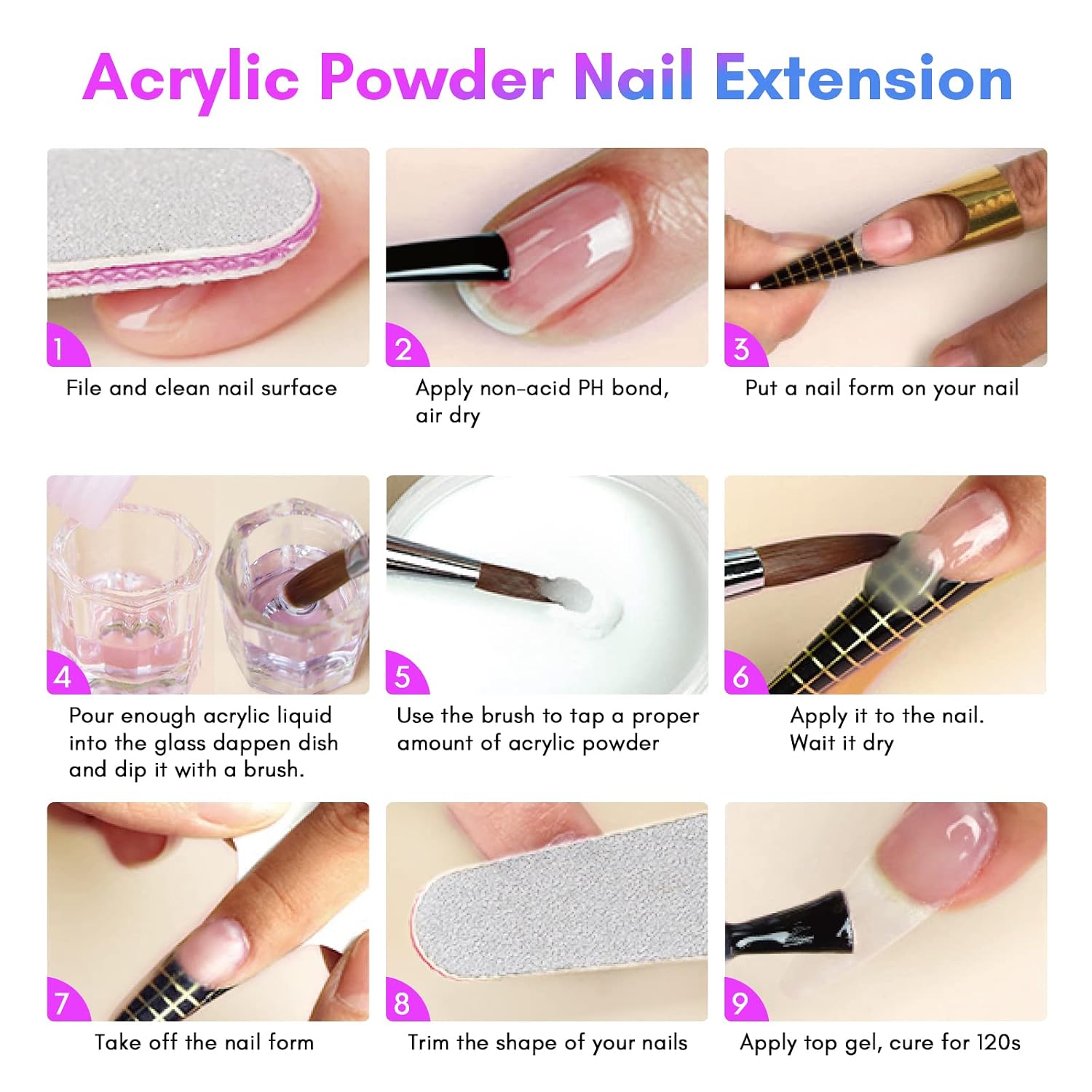 Thumbnail 6 de Saviland Acryl Liquid für Nägel (240 ml) mit 3 Acrylpinseln – MMA-freie Formel für Verlängerung & Schnitzen