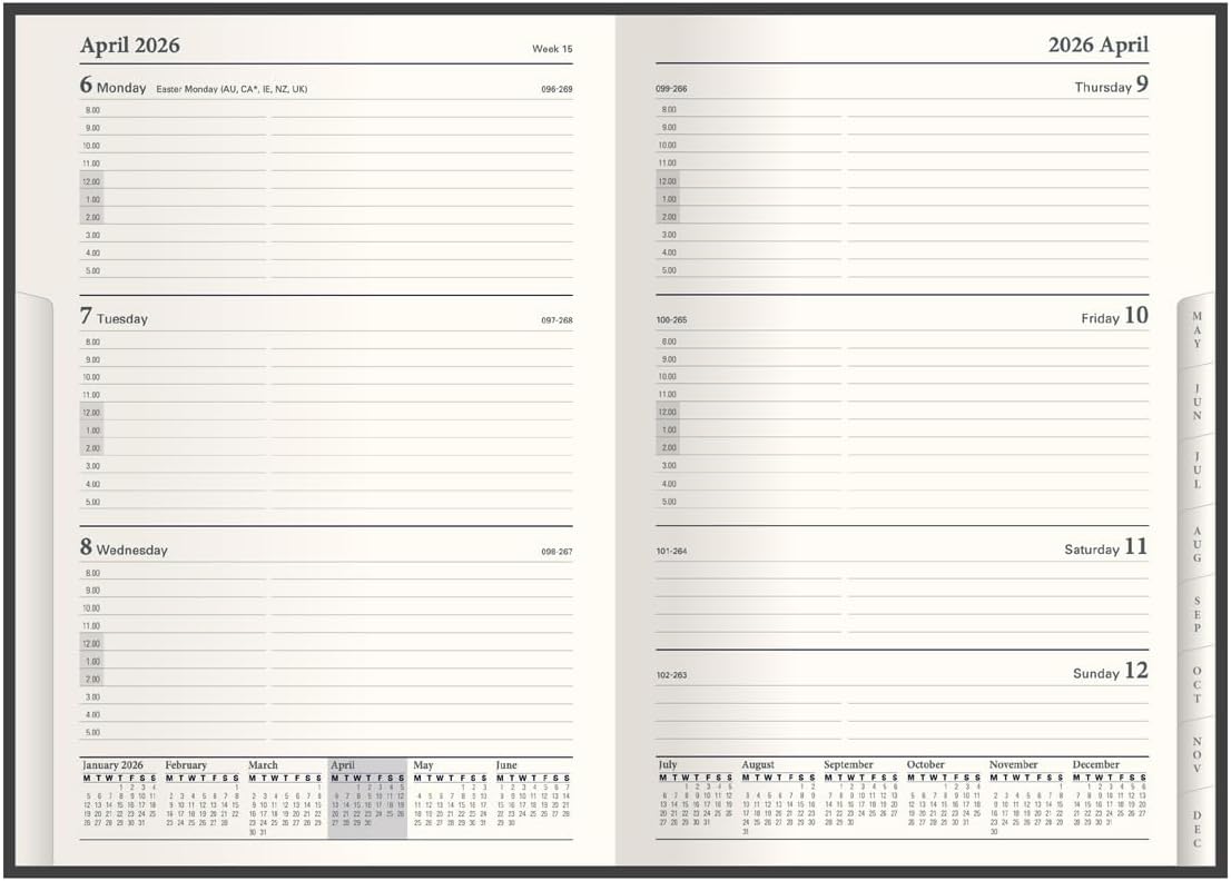 Detalle 2 de Classic Compact 2026 A5 Week Diary