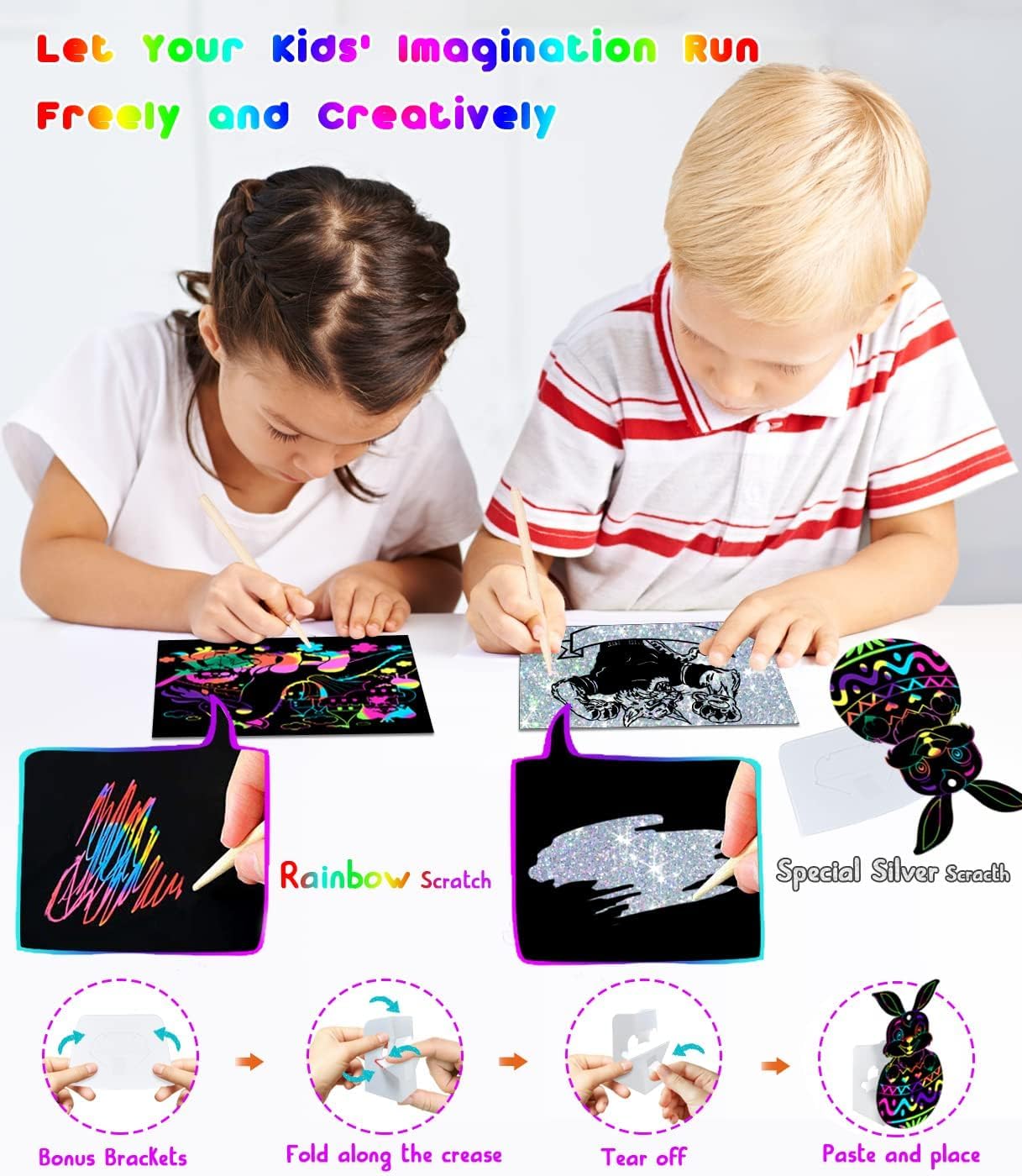 Detalle de Smarkids Fogli da Disegno 143 pezzi 🎨
