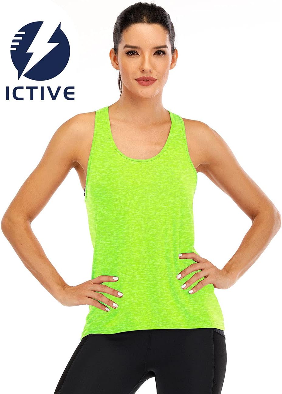 Detalle 2 de ICTIVE Débardeur Yoga Femme Dos Croisé – Haut de sport sans manches respirant