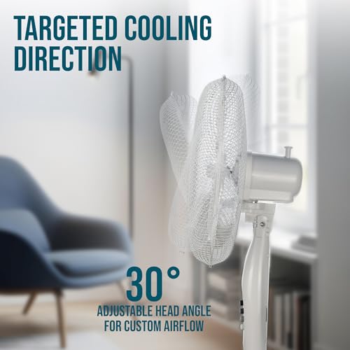 Thumbnail 6 de Belaco 16 Inch Pedestal Fan with Oscillation and Adjustable Height