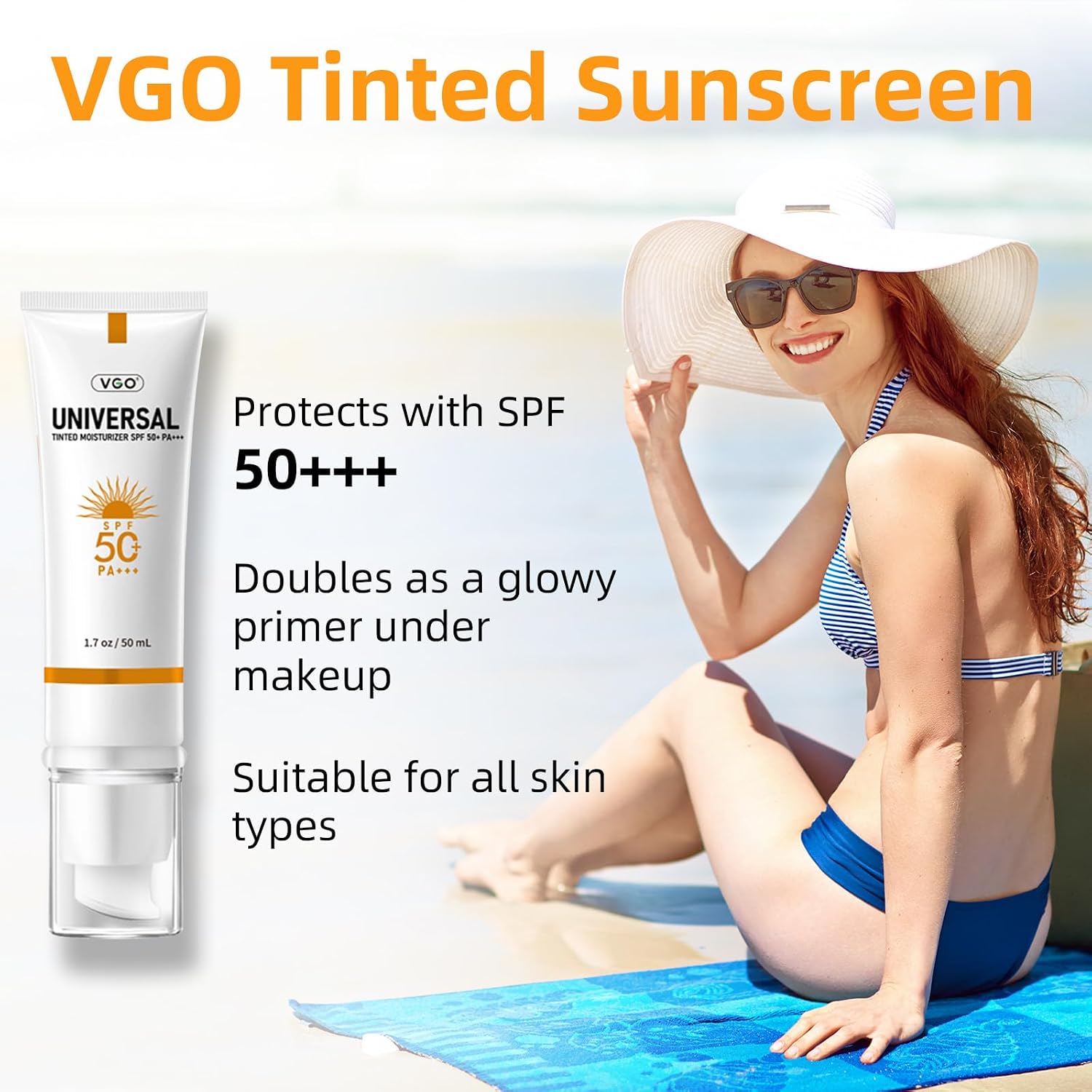 Detalle 2 de VGO Tinted Sunscreen SPF 50 50ml