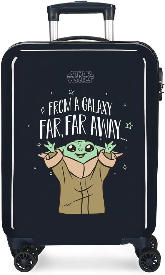 Detalle de Star Wars The Child Far Way: Valigia cabina rigida in ABS, 34 L, 4 ruote e chiusura a combinazione