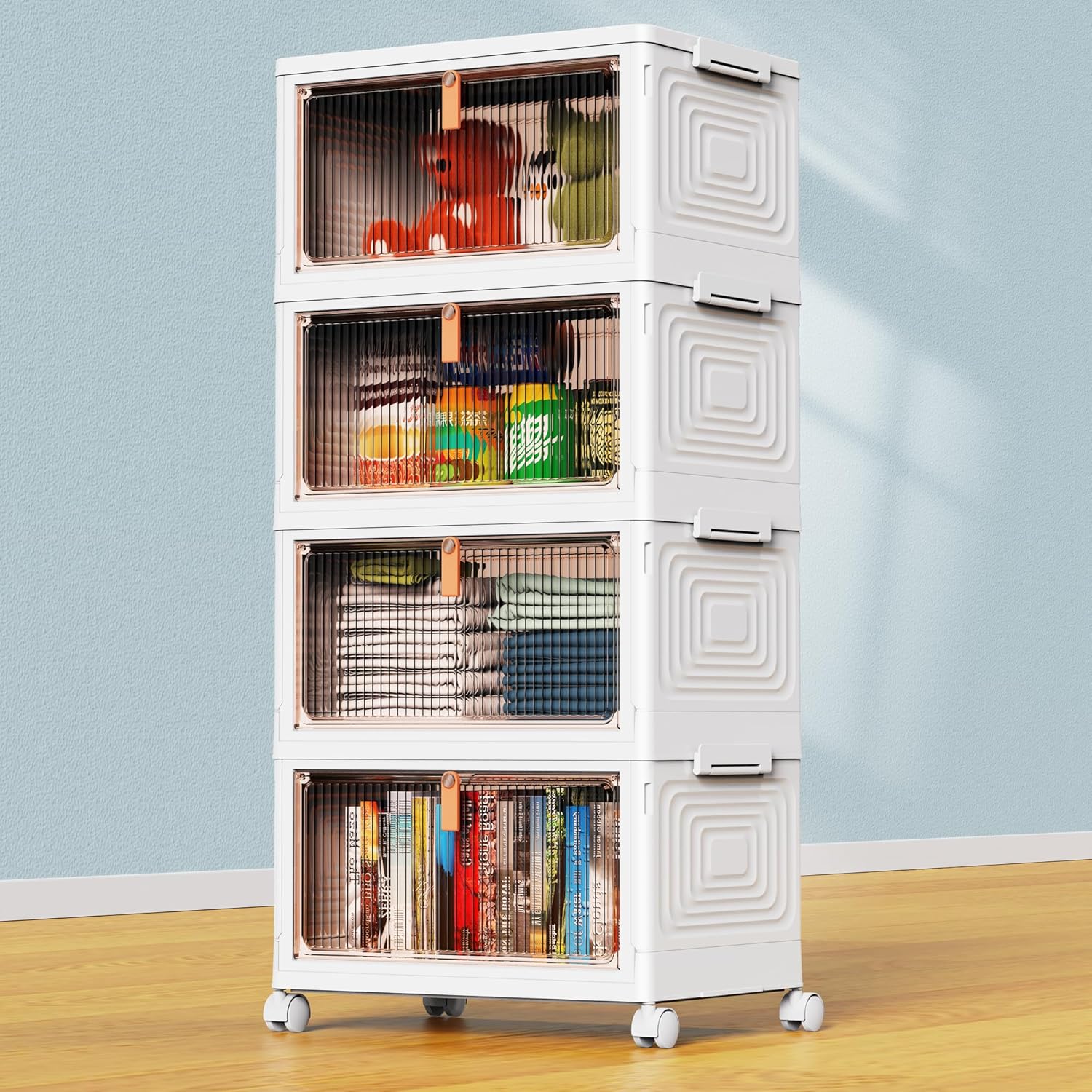 YFXCVSL 4 Tier Storage Bins 96QT