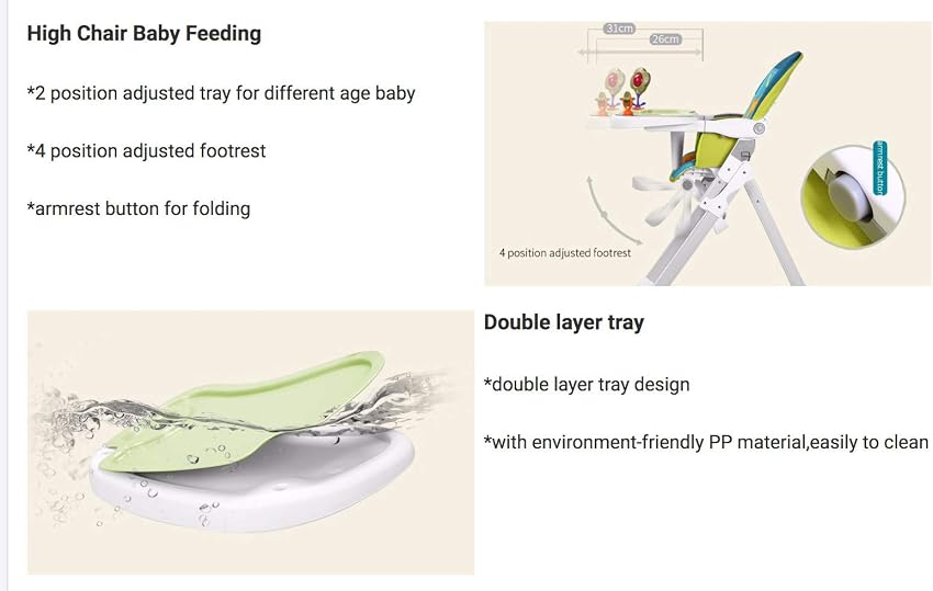 Detalle de Star Ibaby Pod Giraffe Trona reclinable 6 posiciones