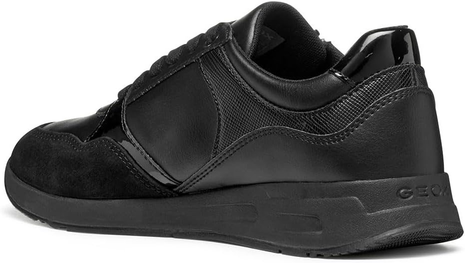 Thumbnail 4 de Geox D Bulmya BasketFemme : baskets à lacets avec fermeture éclair et semelle perforée