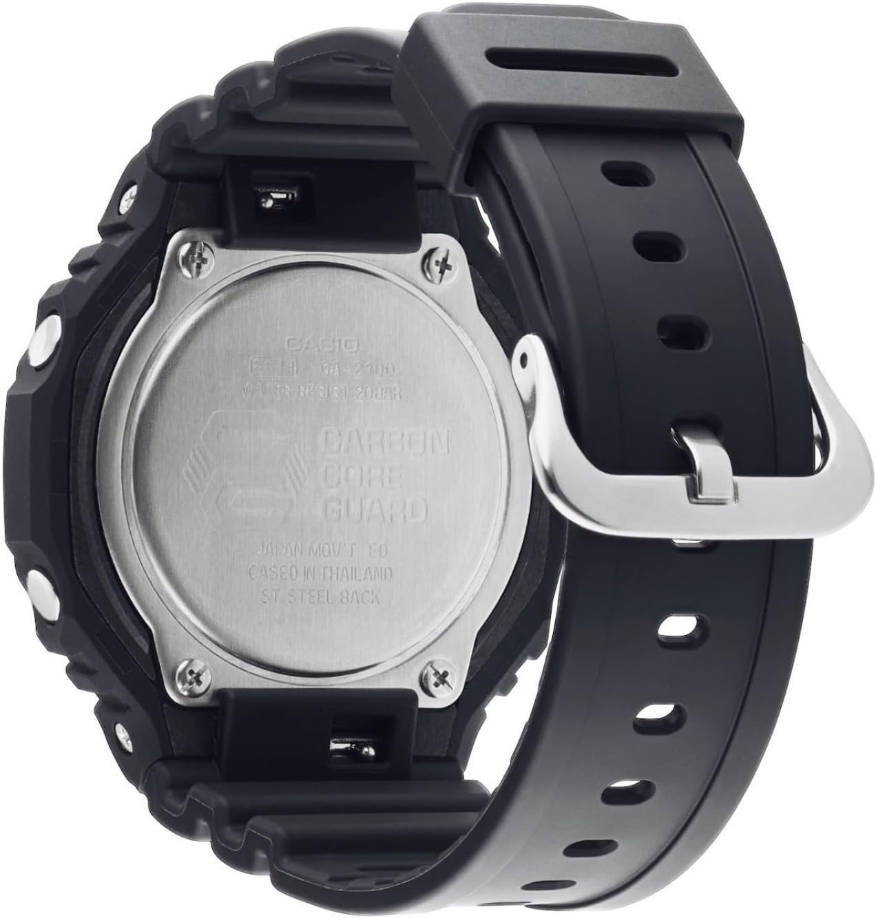 Detalle 1 de Casio G-Shock GA-2100-1A4ER de resina y carbono para hombre (CA.GA-2100-1A4ER)