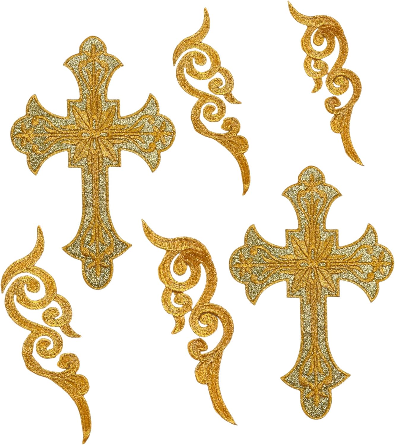 Thumbnail 5 de Decorative Cross Patches, Silver