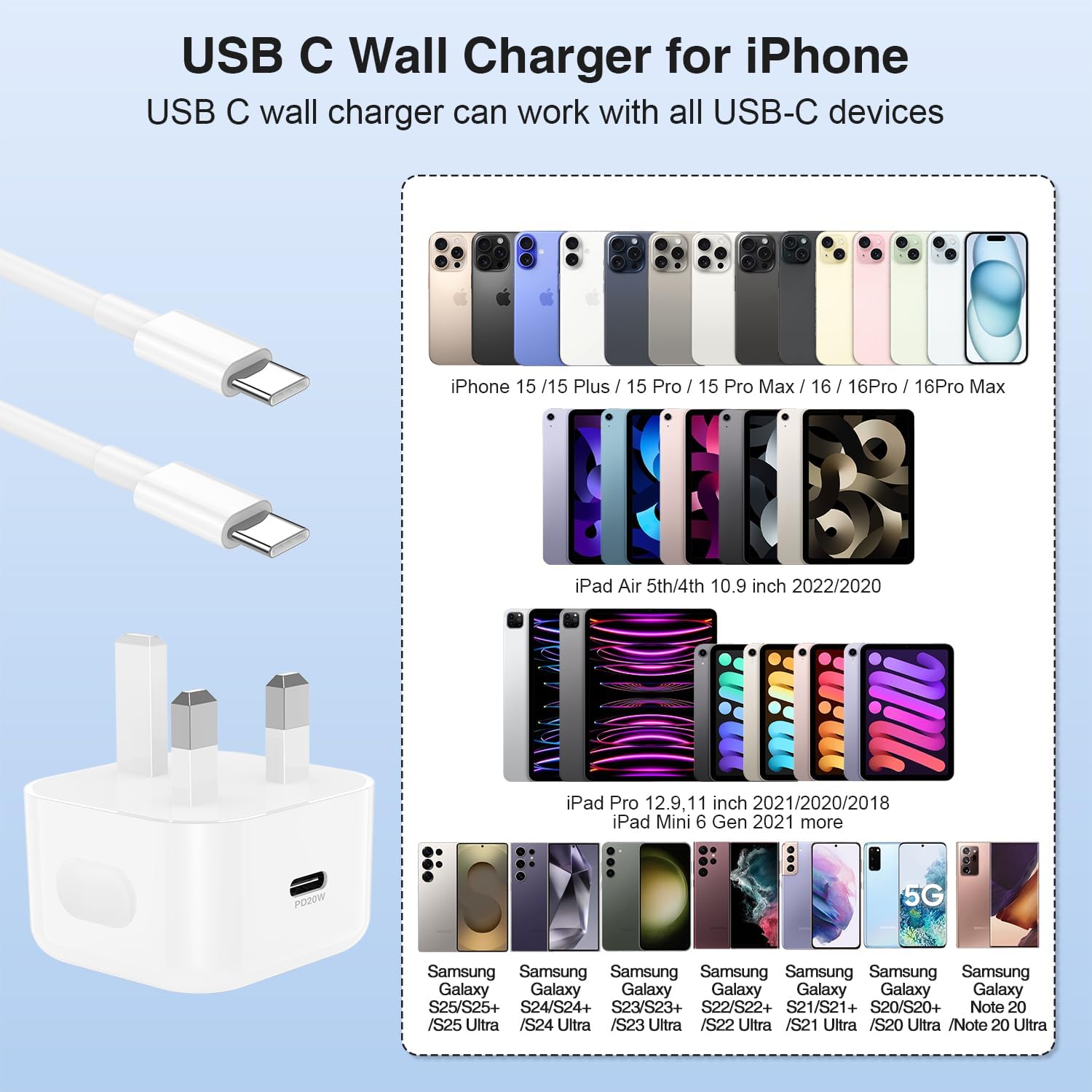 Thumbnail 6 de Apple iPhone 17 20W Fast Charger 2-pack