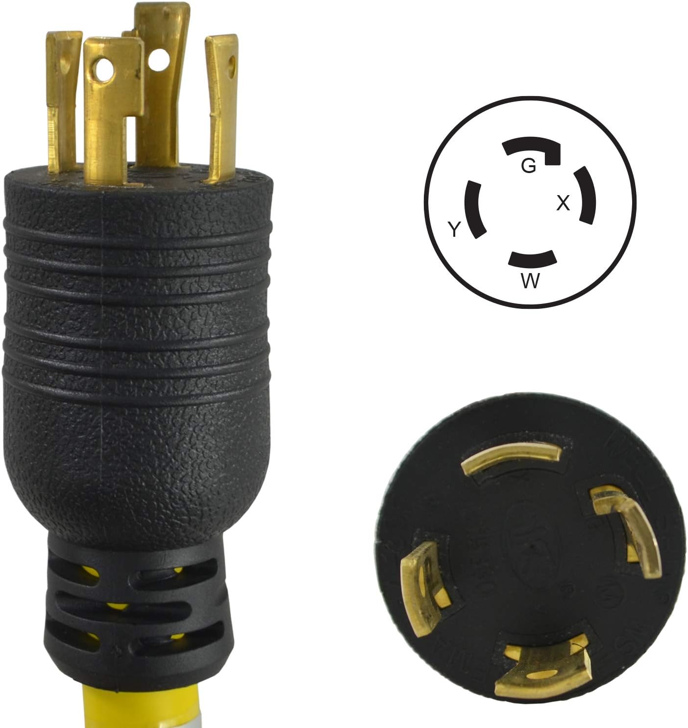 Detalle 2 de Conntek 20601-040 L14-30 40 ft generator extension cord 🪛