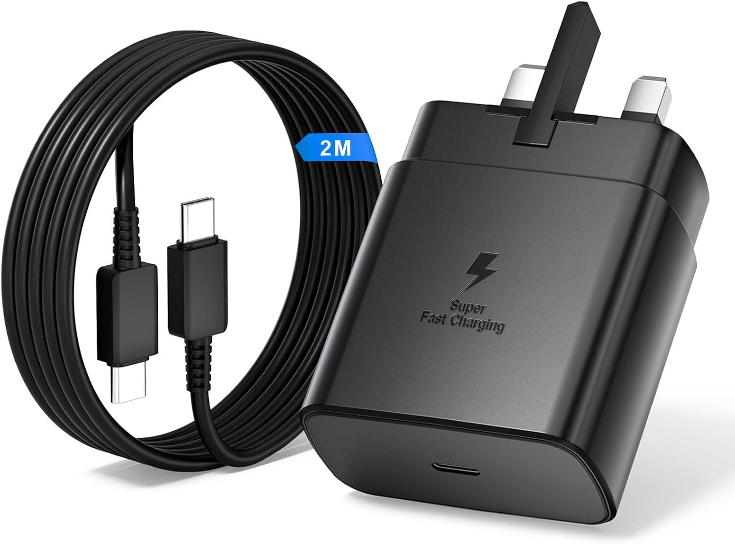 Detalle de Charger for Samsung 45W USB-C Super Fast Charger with UK Plug and 2m Cable