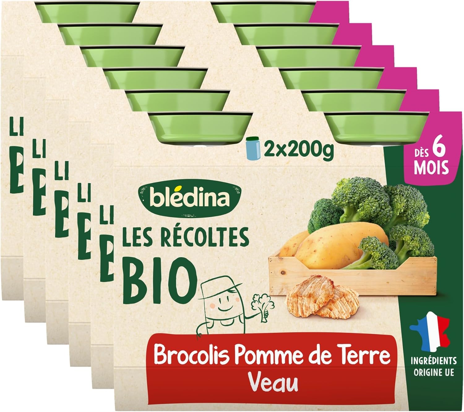 Thumbnail 2 de Blédina Récoltes Bio petit pot 6 mois 🍲
