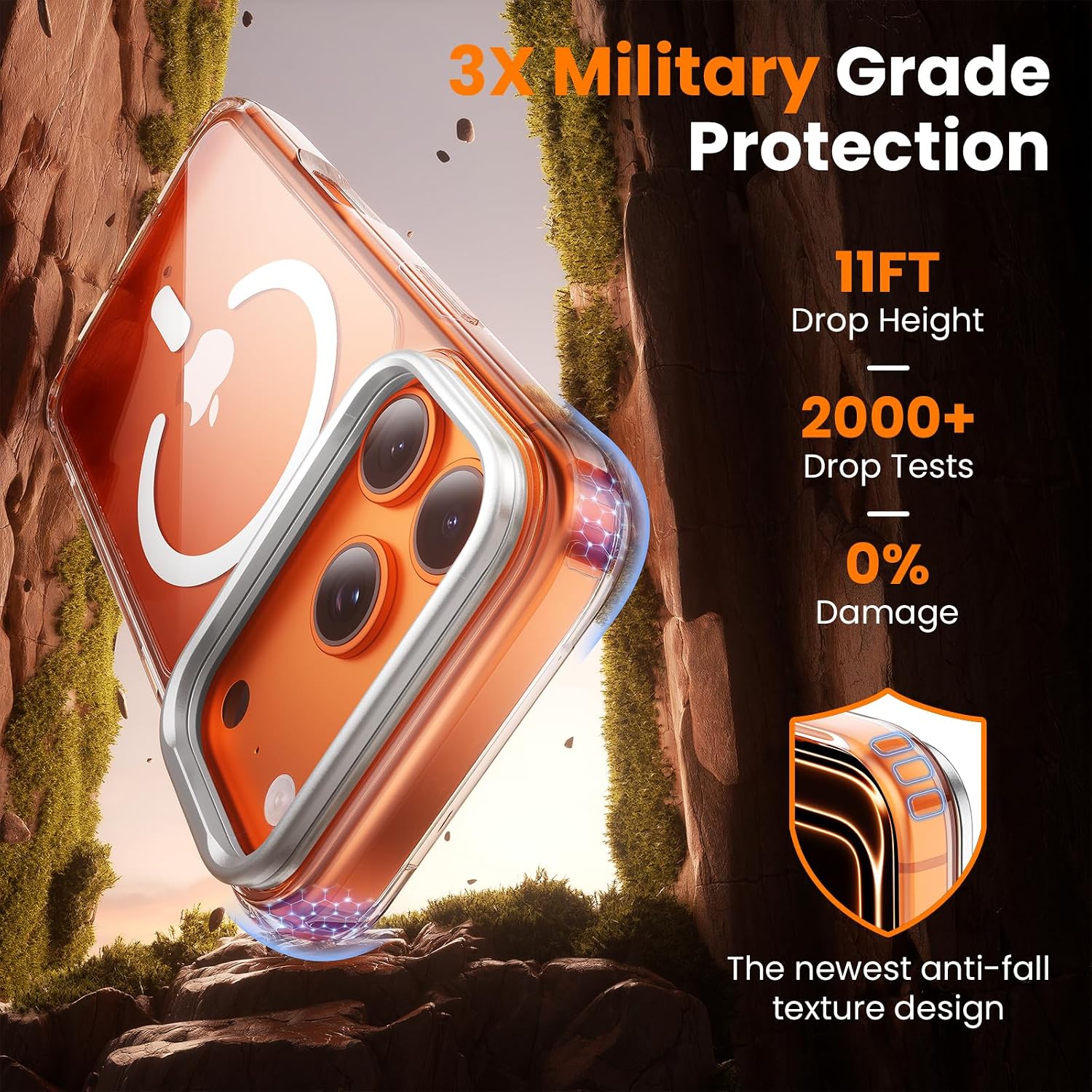 Thumbnail 3 de Tigowos 3-in-1 iPhone 17 Pro Max Case with Frame Stand, Screen & Lens Protectors