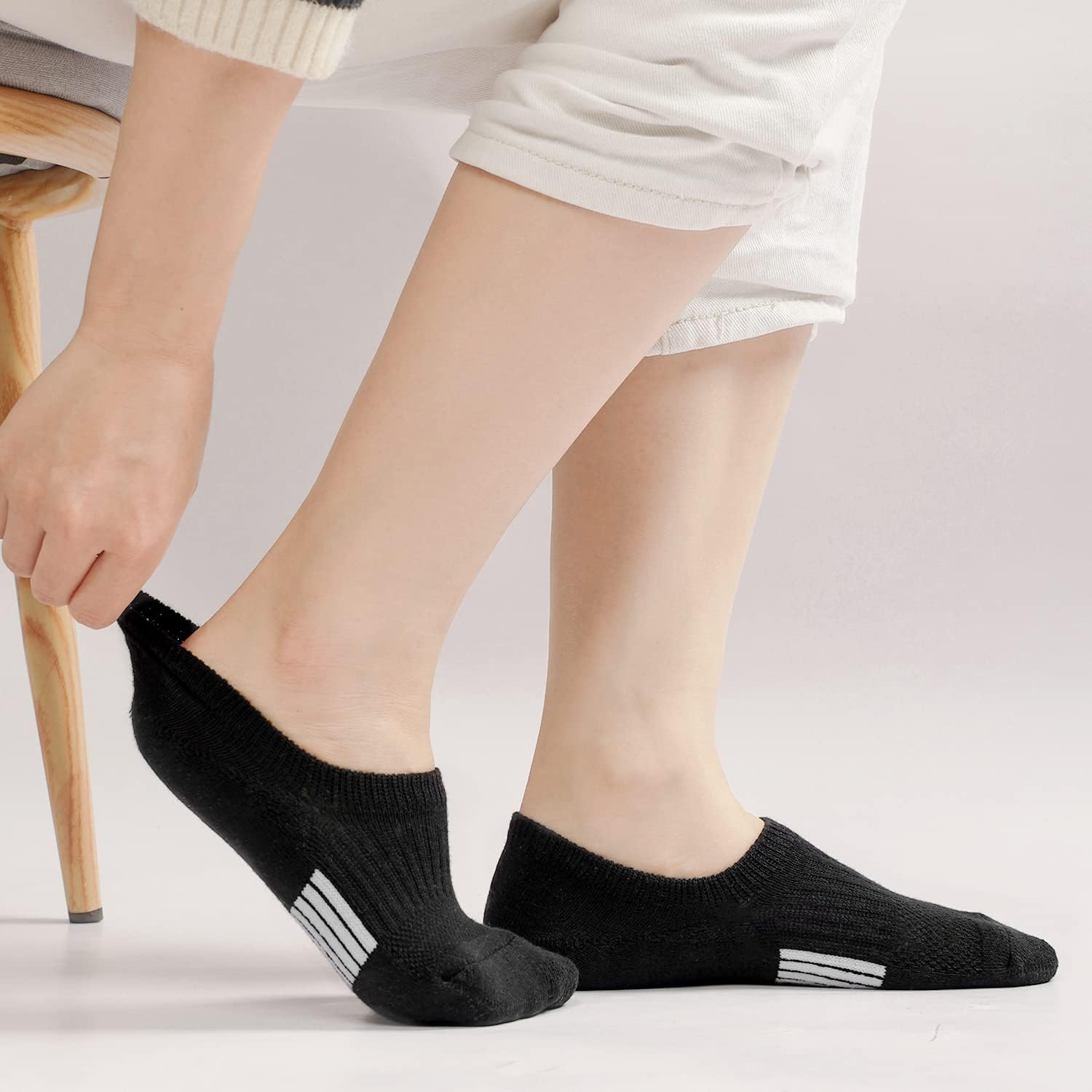 Thumbnail 1 de Toes Home 6 Paar Sneaker Socken Damen 35-38 / 39-42 – Unsichtbare, rutschfeste Füßlinge mit Silikonpad