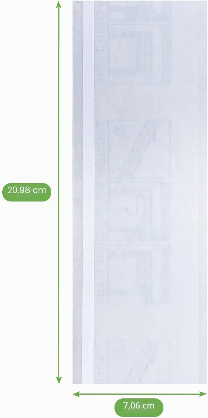 Detalle 2 de 100 Stück Fensterfliegenfallen – Transparente Klebestreifen gegen Fliegen und Fruchtfliegen