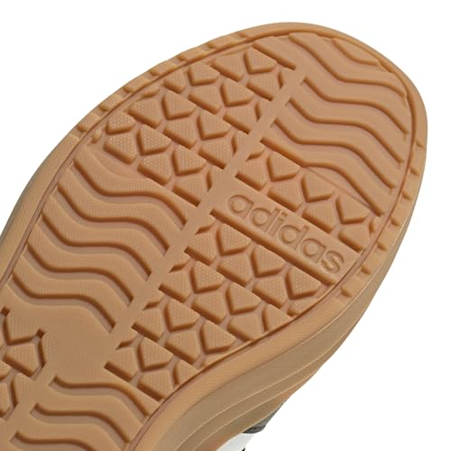 Detalle 1 de adidas VL Court Bold Junior, scarpe da ragazzi bianche e nere con chiusura a lacci