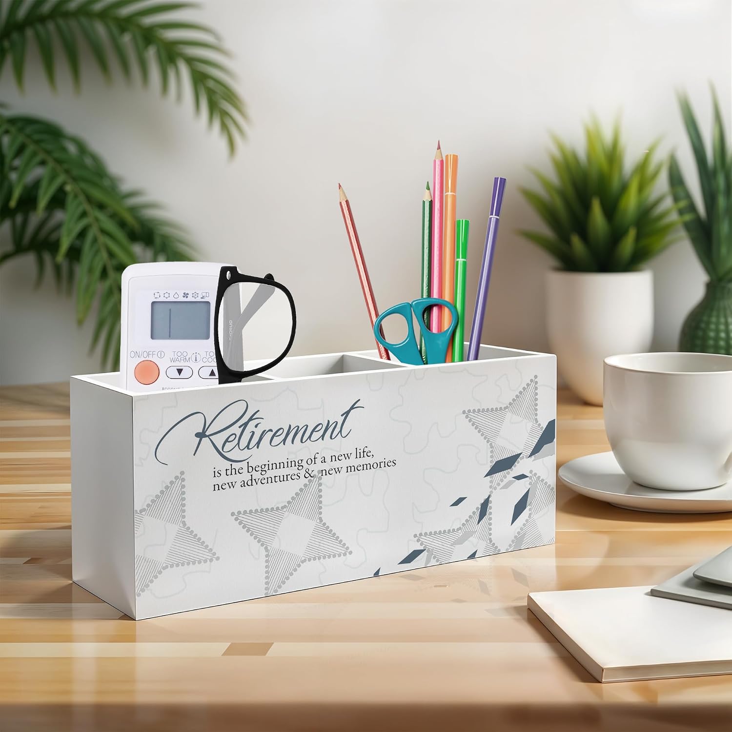 Detalle de Exqcom Pen and Pencil Holder, Wood
